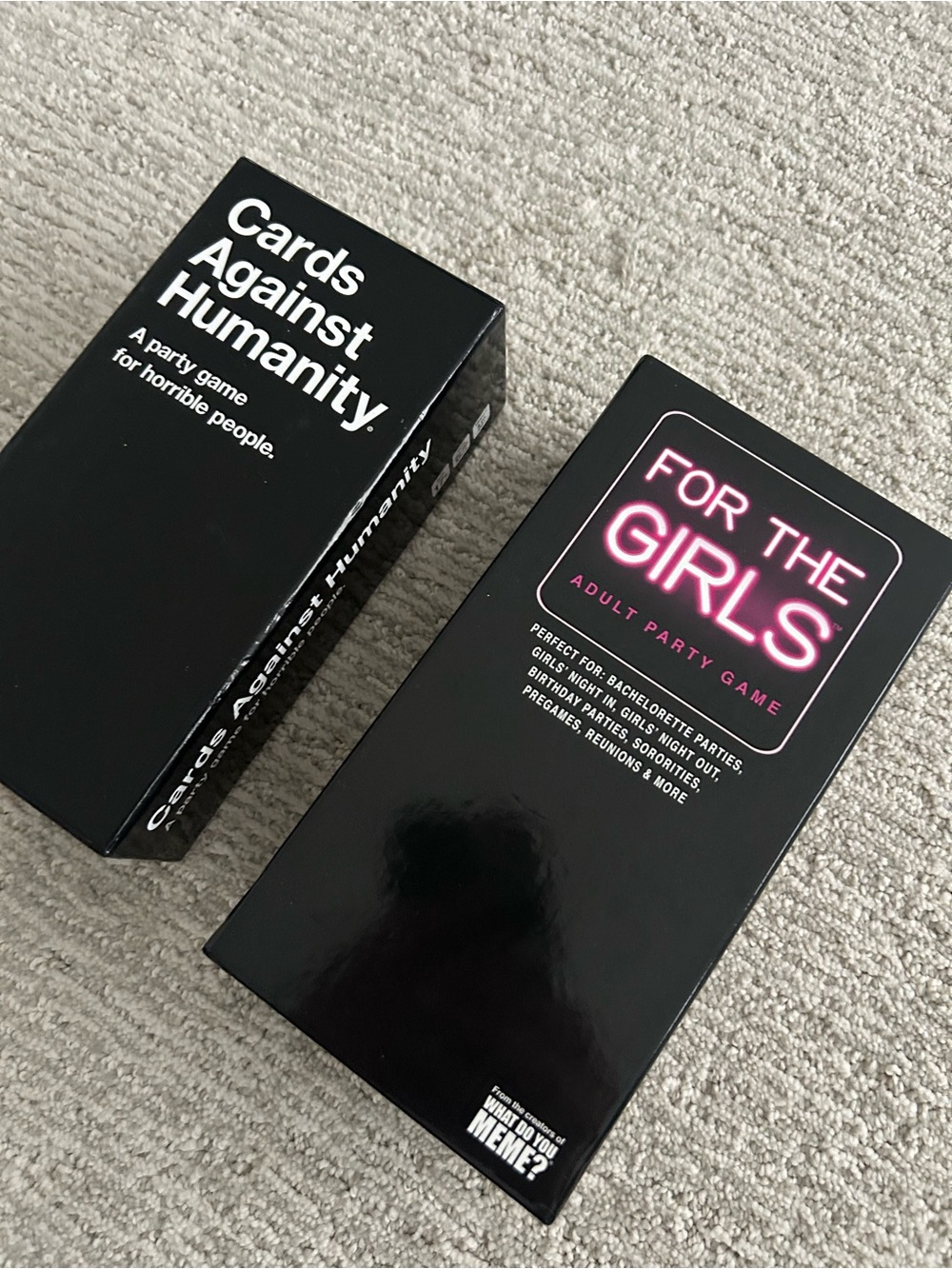 Cards Against Humanity + For The Girls Party Game Bundle